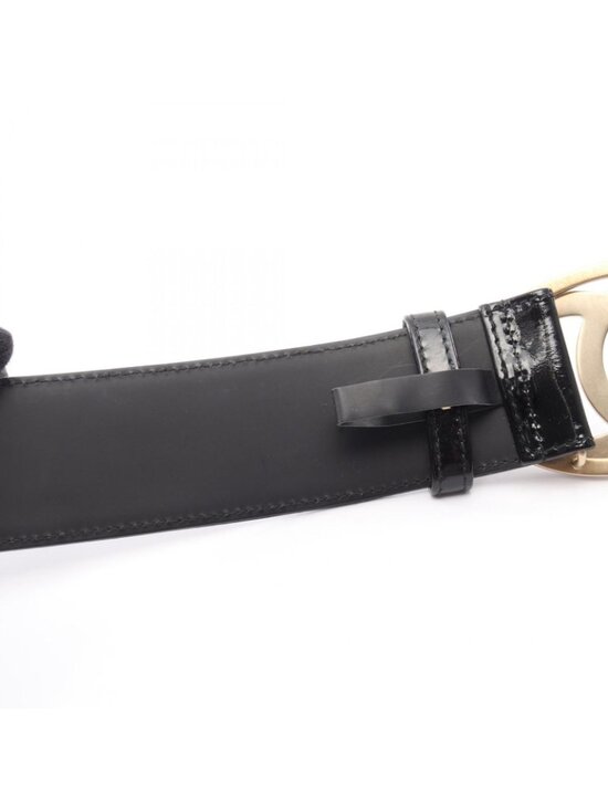 Chanel Belt CC Logo Patent Leather